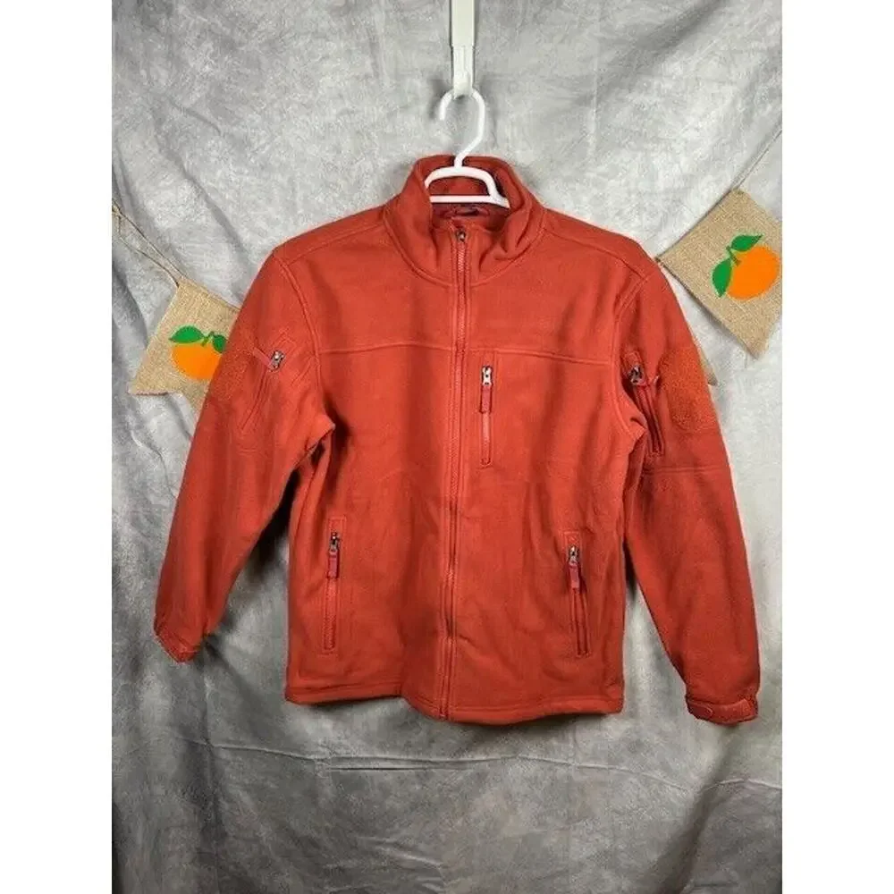 Men's Fleece Tactical Jacket Full Zip Size L